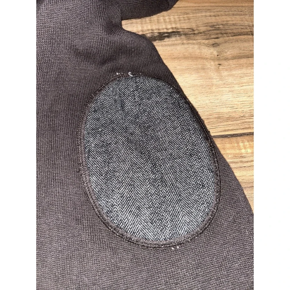 Mens XXL Cambridge‎ Dry Goods Long Sleeve Pullover Sweater Elbow Patch, Brown